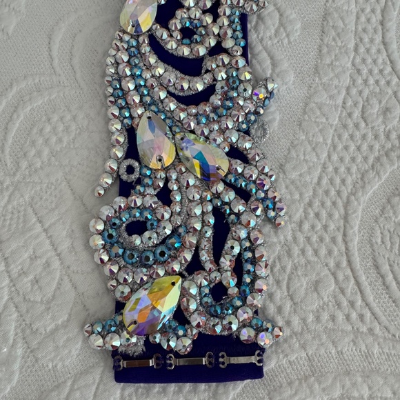 A rhythm dance style competition dress and matching wrist cuff - Picture 3 of 3